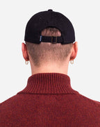 Casquette six panel Weather denim noir
