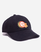 Casquette six panel Weather denim noir