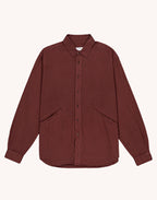 Chemise Brook Chocolat en popeline de coton – OLOW