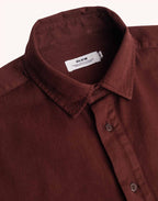 Chemise Brook Chocolat en popeline de coton – OLOW