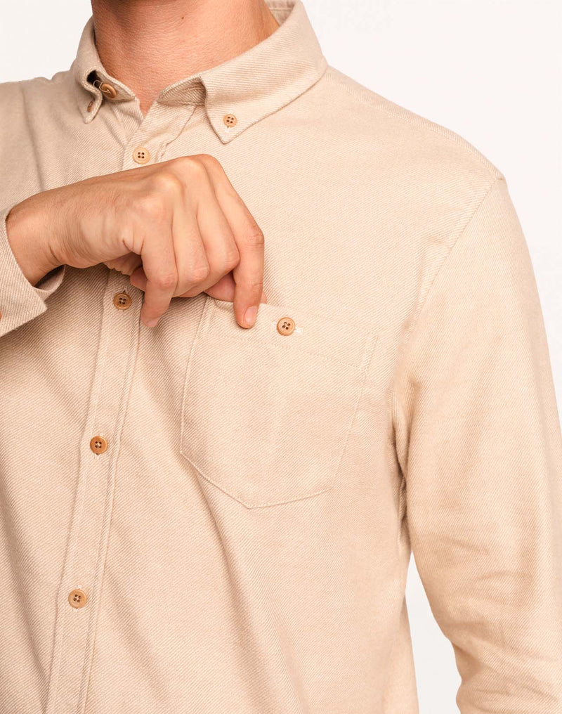 Chemise Classico Estran beige