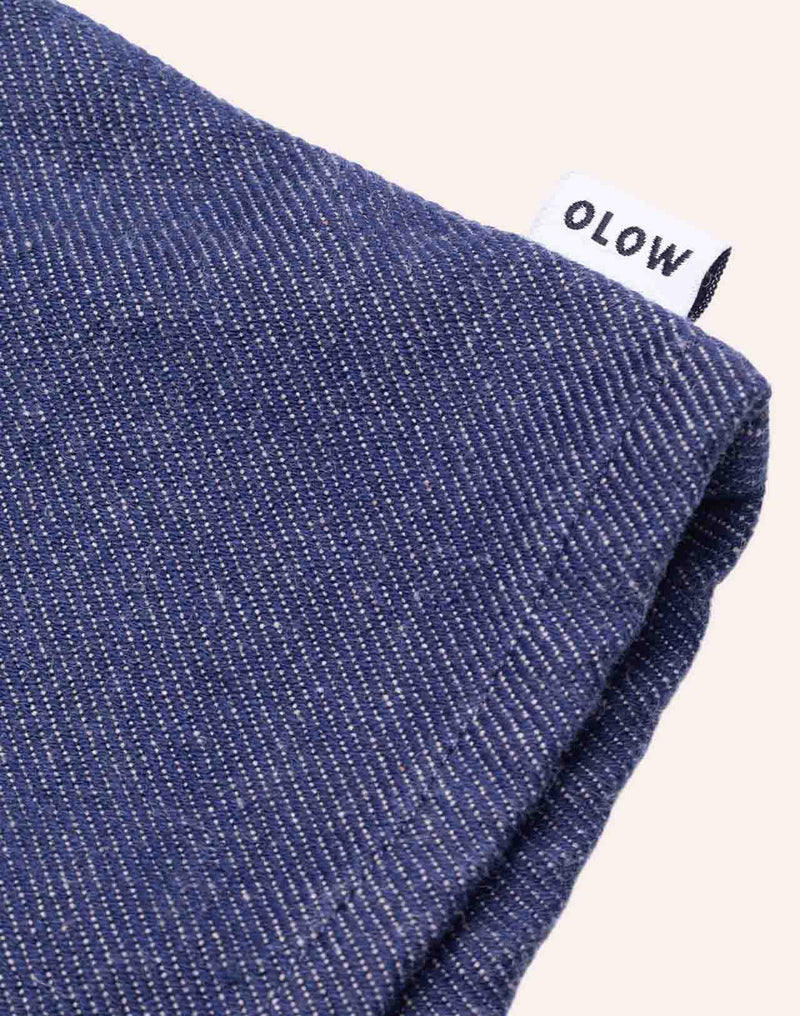Chemise Decré Borhd Denim Bleu en coton recyclé, Polyester recyclé, Autres fibres recyclées – OLOW