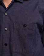 Chemise Decré Borhd Denim Bleu en coton recyclé, Polyester recyclé, Autres fibres recyclées – OLOW