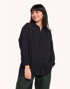 Chemise Decré Brackley Bleu Marine en coton bio GOTS – OLOW