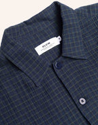 Chemise Decré Brackley Bleu Marine en coton bio GOTS – OLOW