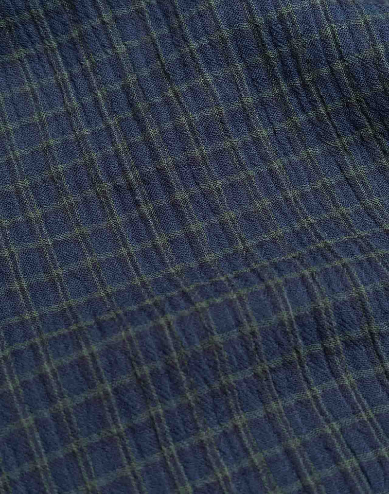 Chemise Decré Brackley Bleu Marine en coton bio GOTS – OLOW