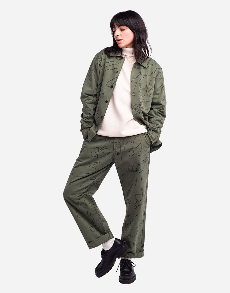 Chemise Décré gower kaki