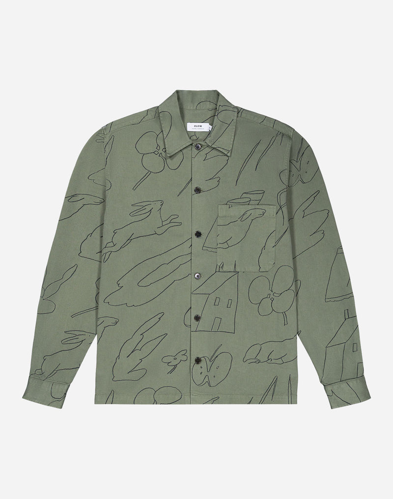 Chemise Décré gower kaki