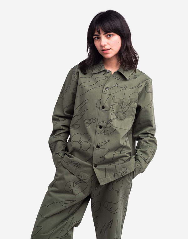 Chemise Décré gower kaki