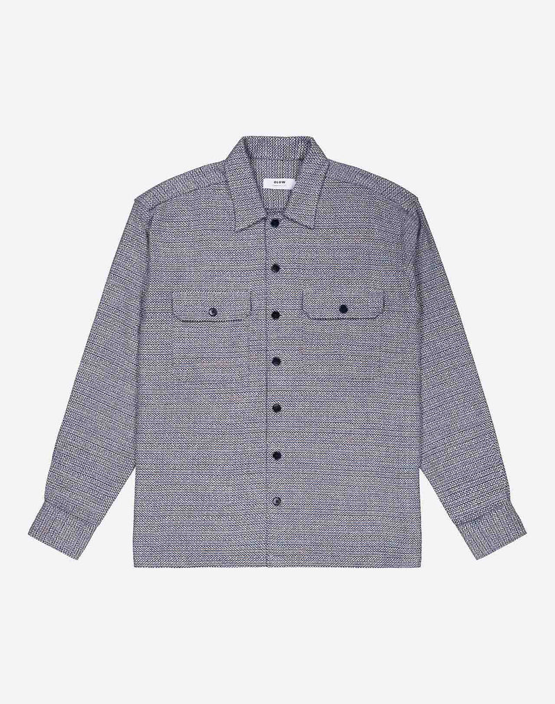 Chemise Décré plémon bleu chiné