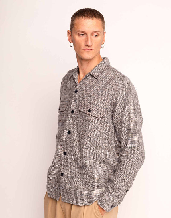 Chemise Décré plémon bleu chiné