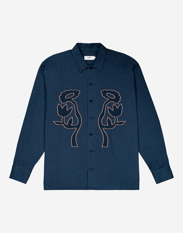 Chemise Décré pollen marine