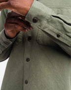 Chemise Decré Taza vert olive