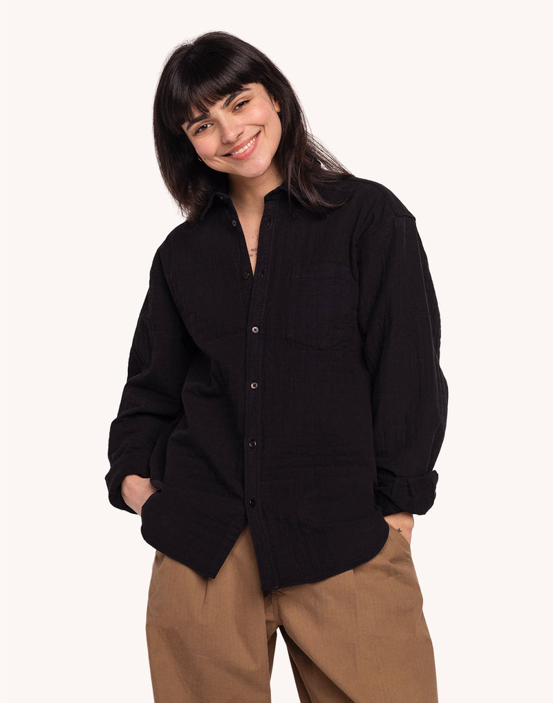 Chemise Nago Jalisco Noir en coton – OLOW