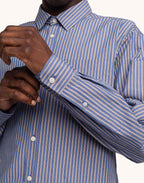 Chemise Nago Randal Bleu Clair en coton bio GOTS – OLOW