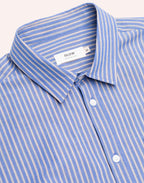 Chemise Nago Randal Bleu Clair en coton bio GOTS – OLOW