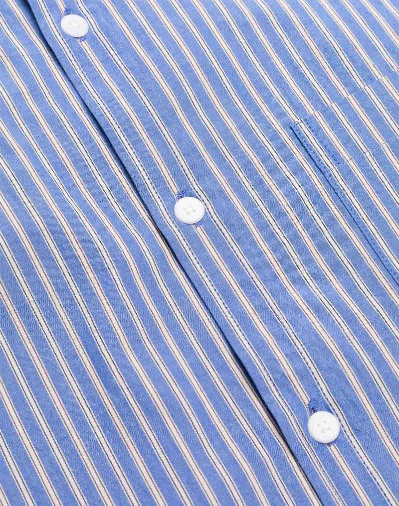 Chemise Nago Randal Bleu Clair en coton bio GOTS – OLOW