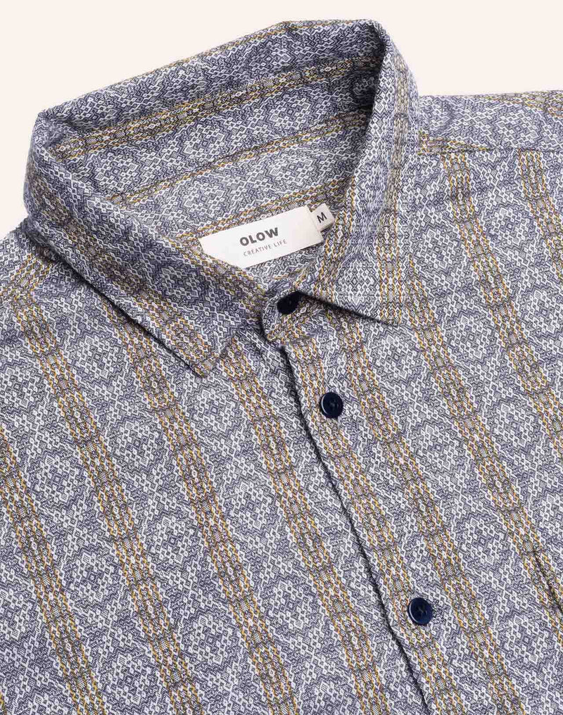 Chemise Nago Visakha Gris en coton – OLOW