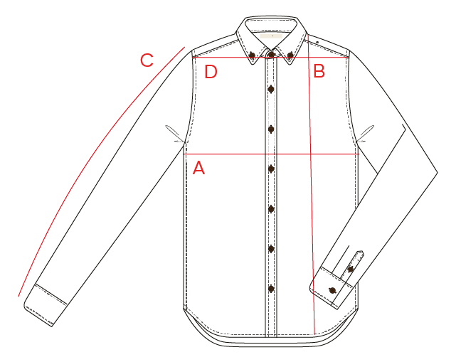 Guide des tailles chemise Nago