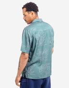 Chemisette Aloha Florem bleu-gris