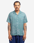 Chemisette Aloha Florem bleu-gris