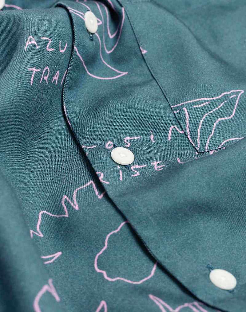 Chemisette Aloha Florem bleu-gris