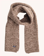 Écharpe Horn Beige-Kaki Chiné en laine mérinos extra-fine – OLOW