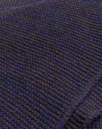 Écharpe Kolmio Bleu Marine Chiné en laine mérinos extra-fine – OLOW