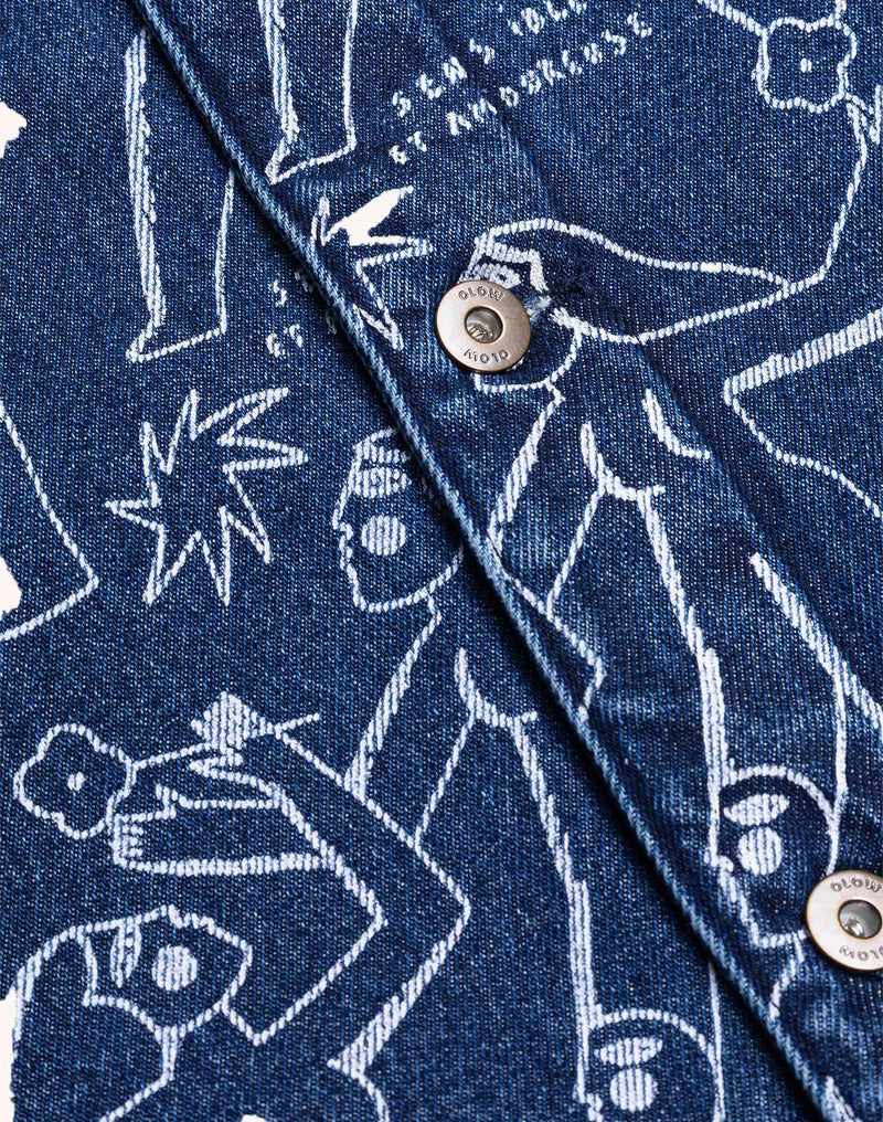 Veste Akka Life Dance Denim Bleu en coton, Coton recyclé – OLOW