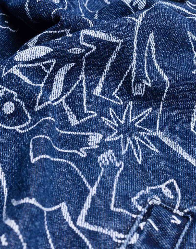 Veste Akka Life Dance Denim Bleu en coton, Coton recyclé – OLOW