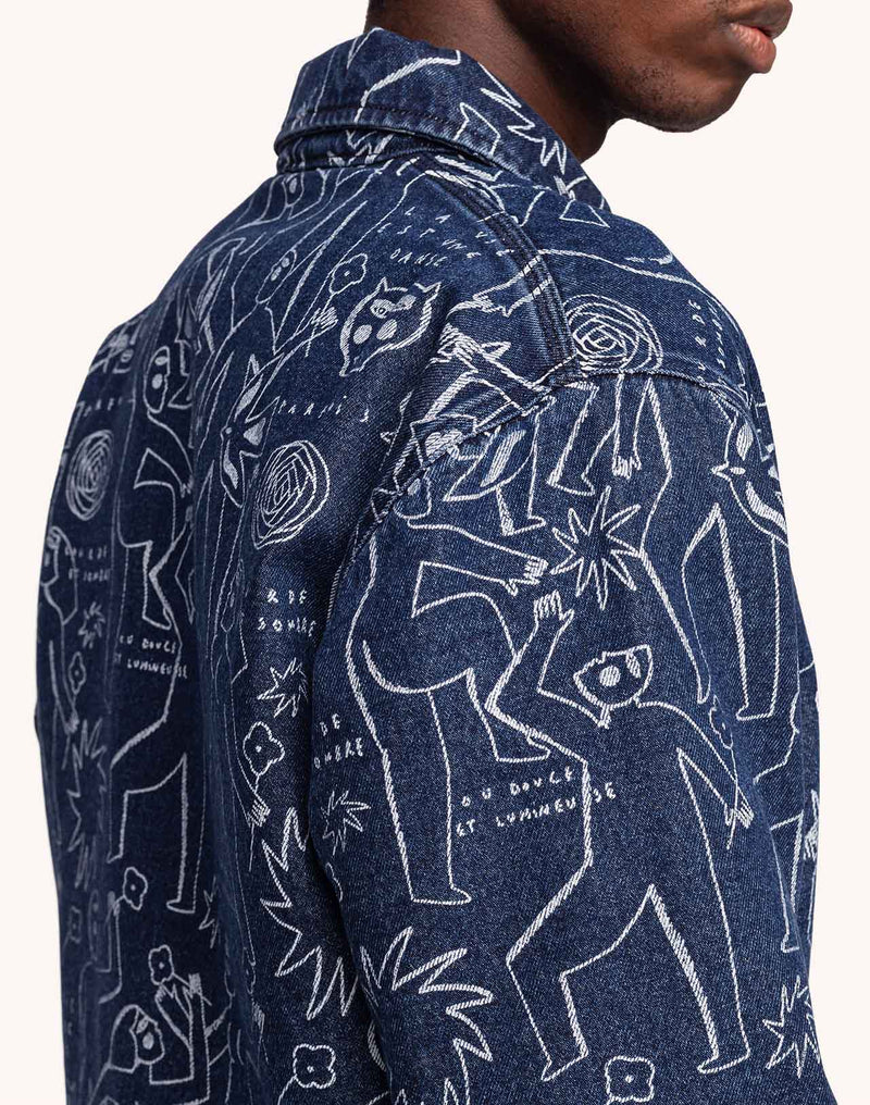 Veste Akka Life Dance Denim Bleu en coton, Coton recyclé – OLOW