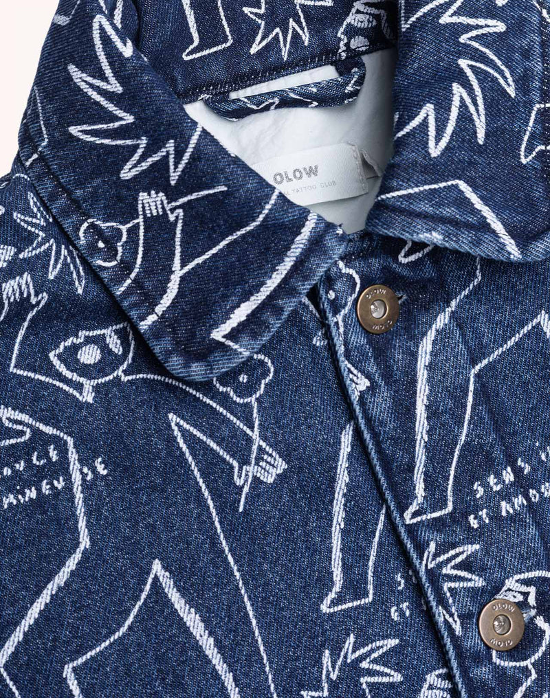 Veste Akka Life Dance Denim Bleu en coton, Coton recyclé – OLOW