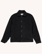 Veste Akka Noir en laine mérinos – OLOW