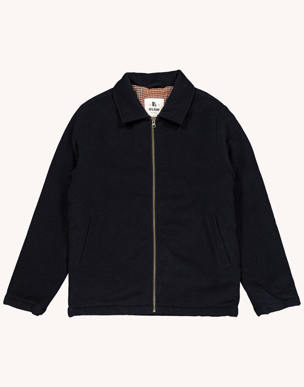 Blouson Sherwood Noir en laine – OLOW