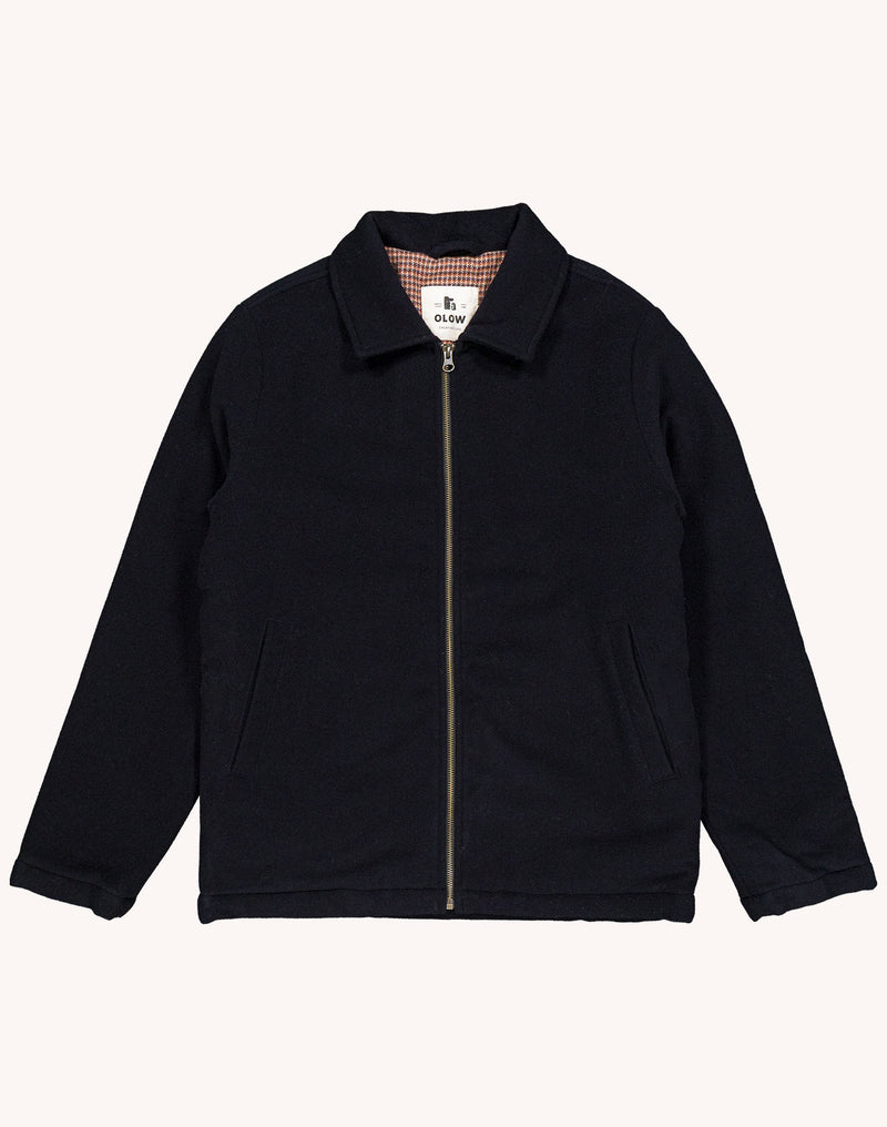Blouson Sherwood Noir en laine – OLOW