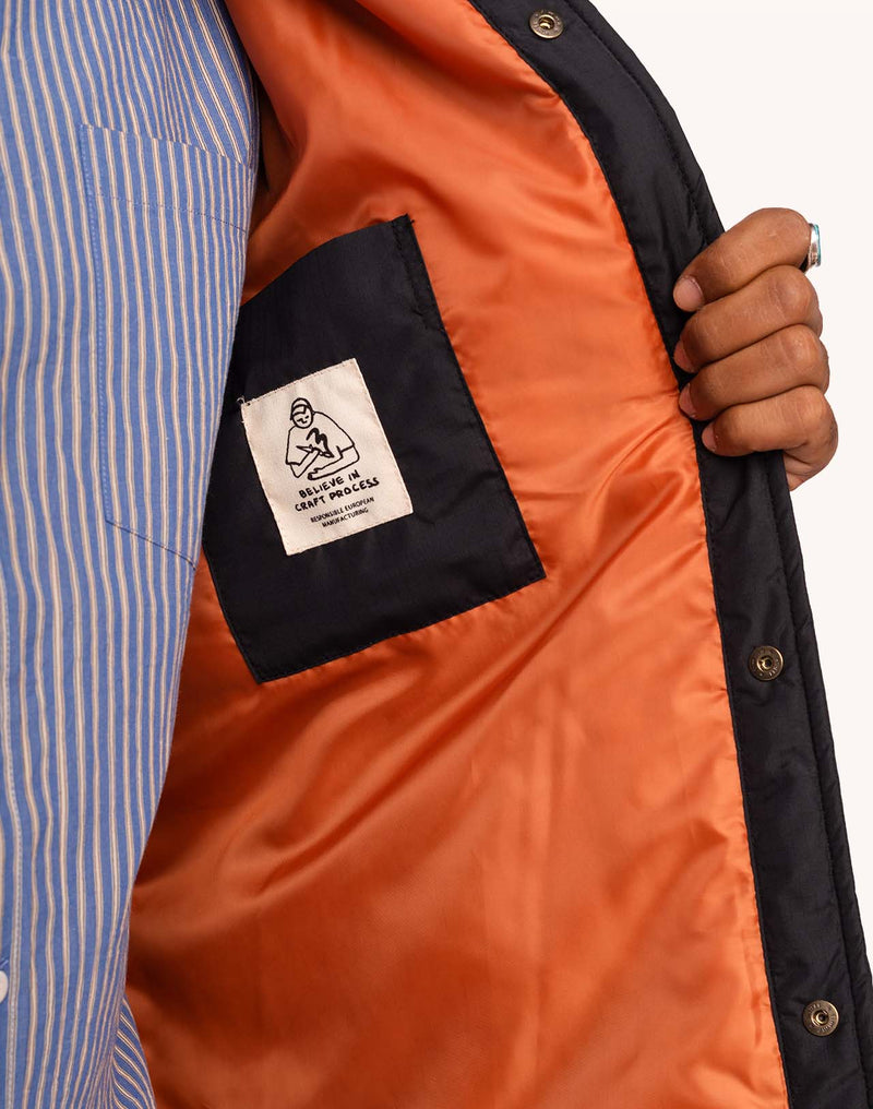 Veste Tacoma Noir en polyester recyclé, Seaqual – OLOW
