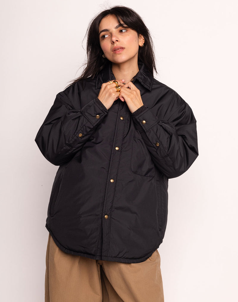Veste Tacoma Noir en polyester recyclé, Seaqual – OLOW
