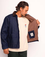 Blouson Yarm Denim Bleu en coton, Coton recyclé – OLOW