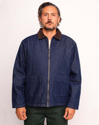 Blouson Yarm Denim Bleu en coton, Coton recyclé – OLOW