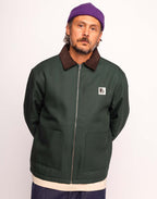 Blouson Yarm Vert Mélèze en lyocell, Canvas coton – OLOW