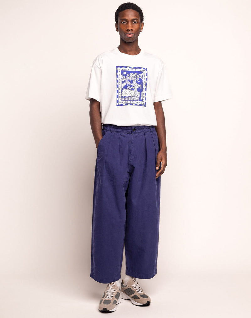 Pantalon Cargeot Bleu Outremer en coton bio – OLOW