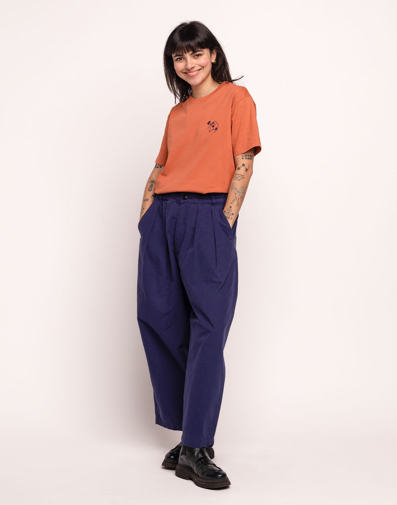 Pantalon Cargeot Bleu Outremer en coton bio – OLOW