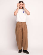 Pantalon Cargeot Taupe en coton bio – OLOW