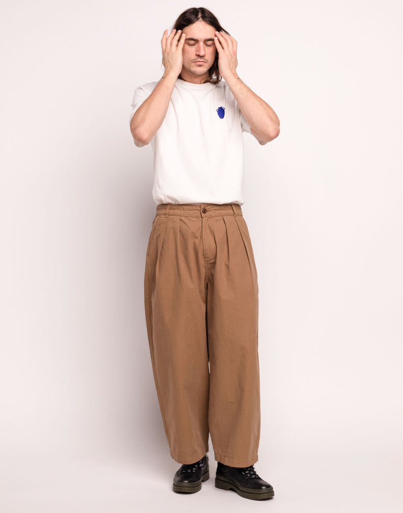 Pantalon Cargeot Taupe en coton bio – OLOW
