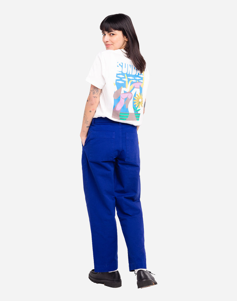Pantalon Chuck bleu roi