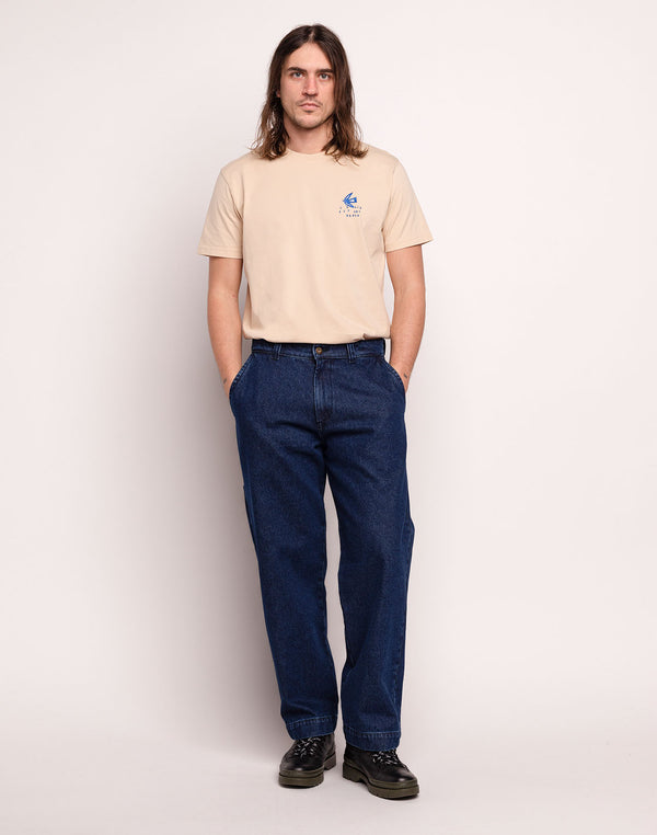 Pantalon Chuck Denim Bleu en coton, Coton recyclé – OLOW