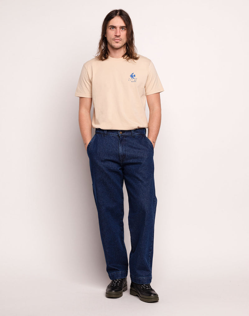 Pantalon Chuck Denim Bleu en coton, Coton recyclé – OLOW