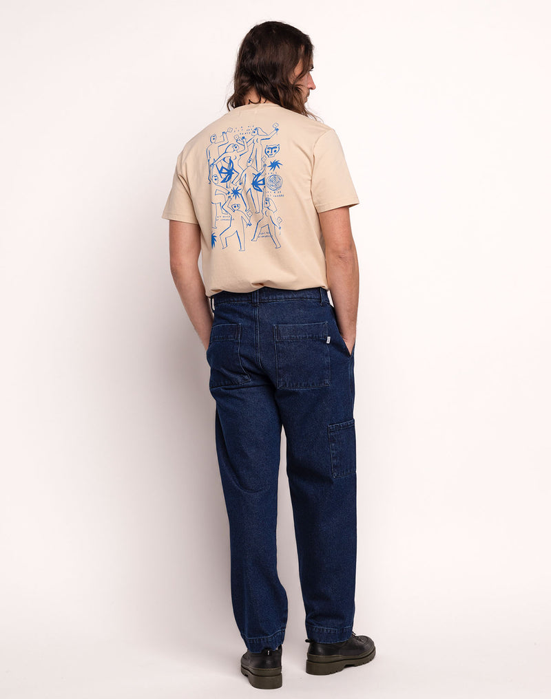 Pantalon Chuck Denim Bleu en coton, Coton recyclé – OLOW