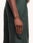 Pantalon Chuck Vert Mélèze en lyocell, Canvas coton – OLOW