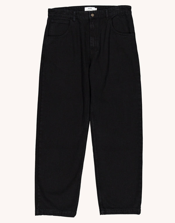 Pantalon Costa Denim Noir en coton bio – OLOW